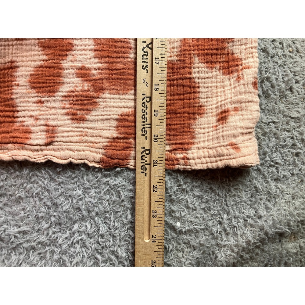 Pure Jill Shirt Womens Medium Petite Tie-Dye Oversized Boxy Mature Boho Festival - Picture 8 of 9